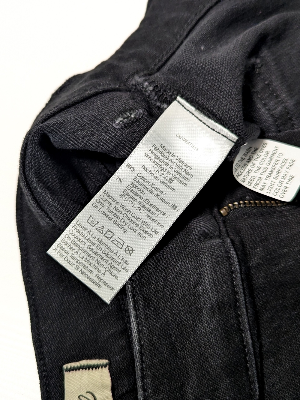 Madewell The High-Rise Sailor Short, Black Denim, Size 27, Nautical Style - Picture 7 of 13